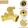 imageAUTOMAN EVA Recoil Garden Hose 25ft  Includes 7 Pattern Spray Nozzle ampamp Hose Splitter 2 Way Garden Hose Splitter 100 Rustproof Brass Water Hose Splitter with Adjustable Flow Valves