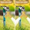 imageAUTOMAN EVA Recoil Garden Hose 25ft  Includes 7 Pattern Spray Nozzle ampamp Hose Splitter 2 Way Garden Hose Splitter 100 Rustproof Brass Water Hose Splitter with Adjustable Flow Valves