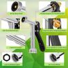 imageAUTOMAN Full Size Garden Hose Nozzle High Pressure Pistol Grip Water Nozzle Sprayer with Threaded Front Adjustable Spray Water Flow for Washing Car Cleaning Ground Watering Plants Showering Pets1 Pack
