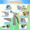 imageAUTOMAN Full Size Garden Hose Nozzle High Pressure Pistol Grip Water Nozzle Sprayer with Threaded Front Adjustable Spray Water Flow for Washing Car Cleaning Ground Watering Plants Showering Pets1 Pack