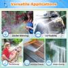 imageAUTOMAN Full Size Garden Hose Nozzle High Pressure Pistol Grip Water Nozzle Sprayer with Threaded Front Adjustable Spray Water Flow for Washing Car Cleaning Ground Watering Plants Showering Pets1 Pack