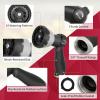 imageAUTOMAN Garden Hose Nozzle Sprayer  10 Spray Patterns High Pressure Thumb Control On Off Valve Metal Duty Water Nozzle Extra 3 Washers for Watering Garden Cleaning Washing Car Showering PetsBlack