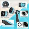 imageAUTOMAN Garden Hose Nozzle Sprayer  10 Spray Patterns High Pressure Thumb Control On Off Valve Metal Duty Water Nozzle Extra 3 Washers for Watering Garden Cleaning Washing Car Showering PetsTurquoise