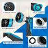 imageAUTOMAN Garden Hose Nozzle Sprayer  10 Spray Patterns High Pressure Thumb Control On Off Valve Metal Duty Water Nozzle Extra 3 Washers for Watering Garden Cleaning Washing Car Showering PetsBlue