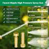 imageAUTOMAN Garden Nozzle Sprayer High Pressure Spray Nozzle 100 Metal Water Hose Nozzle 7 Patterns Watering Nozzle Heavy Duty Sprayer Garden Nozzle for Watering Plants ampamp Lawns Washing Cars ampamp PetsBrass Twist Nozzle