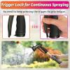 imageAUTOMAN Garden Nozzle Sprayer High Pressure Spray Nozzle 100 Metal Water Hose Nozzle 7 Patterns Watering Nozzle Heavy Duty Sprayer Garden Nozzle for Watering Plants ampamp Lawns Washing Cars ampamp PetsMetalic Olive Hose Nozzle