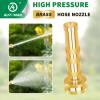 imageAUTOMAN Garden Nozzle Sprayer High Pressure Spray Nozzle 100 Metal Water Hose Nozzle 7 Patterns Watering Nozzle Heavy Duty Sprayer Garden Nozzle for Watering Plants ampamp Lawns Washing Cars ampamp PetsBrass Twist Nozzle