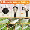 imageAUTOMAN Garden Nozzle Sprayer High Pressure Spray Nozzle 100 Metal Water Hose Nozzle 7 Patterns Watering Nozzle Heavy Duty Sprayer Garden Nozzle for Watering Plants ampamp Lawns Washing Cars ampamp PetsMetalic Sand Hose Nozzle