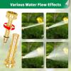 imageAUTOMAN Garden Nozzle Sprayer High Pressure Spray Nozzle 100 Metal Water Hose Nozzle 7 Patterns Watering Nozzle Heavy Duty Sprayer Garden Nozzle for Watering Plants ampamp Lawns Washing Cars ampamp PetsBrass Twist Nozzle