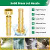 imageAUTOMAN Garden Nozzle Sprayer High Pressure Spray Nozzle 100 Metal Water Hose Nozzle 7 Patterns Watering Nozzle Heavy Duty Sprayer Garden Nozzle for Watering Plants ampamp Lawns Washing Cars ampamp PetsBrass Twist Nozzle