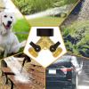imageAUTOMAN Hose Splitter 2 Way Garden Hose Splitter 100 Rustproof Brass Water Hose Splitter with Adjustable Flow Valves Seamless Design ampamp 2 Extra Rubber Washers  34quot Y Connector Hose AdapterSolid Brass