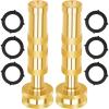 imageAUTOMAN Brass Hose Nozzle  High Pressure Jet Nozzles 4 Pack Heavy Duty Sprayer for Garden Hoses Adjustable Spray GunSolid Twist Water Hose Nozzle for Patio Lawn Car Wash Extra 12 Rubber Washers2 Pack