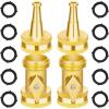 imageAUTOMAN Garden Nozzle Sprayer High Pressure Spray Nozzle 100 Metal Water Hose Nozzle 7 Patterns Watering Nozzle Heavy Duty Sprayer Garden Nozzle for Watering Plants ampamp Lawns Washing Cars ampamp PetsBrass Jet Nozzle Set