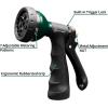 imageAUTOMAN Garden Hose Nozzle  2 Pack 100 Metal High Pressure Spray Nozzle LaborSaving Design Heavy Duty for Garden Watering Car Washing Window Cleaning Pets BathingBlack