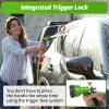 imageAUTOMAN Garden Hose Nozzle  2 Pack 100 Metal High Pressure Spray Nozzle LaborSaving Design Heavy Duty for Garden Watering Car Washing Window Cleaning Pets BathingGreen