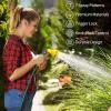 imageAUTOMAN Garden Hose Nozzle  2 Pack 100 Metal High Pressure Spray Nozzle LaborSaving Design Heavy Duty for Garden Watering Car Washing Window Cleaning Pets BathingYellow