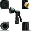 imageAUTOMAN Garden Hose Nozzle  2 Pack 100 Metal High Pressure Spray Nozzle LaborSaving Design Heavy Duty for Garden Watering Car Washing Window Cleaning Pets BathingBlack