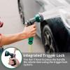 imageAUTOMAN Garden Hose Nozzle  2 Pack 100 Metal High Pressure Spray Nozzle LaborSaving Design Heavy Duty for Garden Watering Car Washing Window Cleaning Pets BathingBlack
