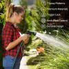 imageAUTOMAN Garden Hose Nozzle  2 Pack 100 Metal High Pressure Spray Nozzle LaborSaving Design Heavy Duty for Garden Watering Car Washing Window Cleaning Pets BathingBlack