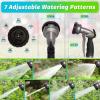 imageAUTOMAN Garden Hose Nozzle  2 Pack 100 Metal High Pressure Spray Nozzle LaborSaving Design Heavy Duty for Garden Watering Car Washing Window Cleaning Pets BathingMetalic Silver
