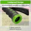 imageAUTOMAN Garden Hose Nozzle  2 Pack 100 Metal High Pressure Spray Nozzle LaborSaving Design Heavy Duty for Garden Watering Car Washing Window Cleaning Pets BathingGreen