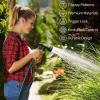 imageAUTOMAN Garden Hose Nozzle  2 Pack 100 Metal High Pressure Spray Nozzle LaborSaving Design Heavy Duty for Garden Watering Car Washing Window Cleaning Pets BathingDark Green 2