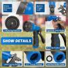 imageAUTOMAN Garden Hose Nozzle  2 Pack 100 Metal High Pressure Spray Nozzle LaborSaving Design Heavy Duty for Garden Watering Car Washing Window Cleaning Pets BathingBlue