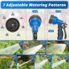 imageAUTOMAN Garden Hose Nozzle  2 Pack 100 Metal High Pressure Spray Nozzle LaborSaving Design Heavy Duty for Garden Watering Car Washing Window Cleaning Pets BathingBlue