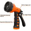 imageAUTOMAN Garden Hose Nozzle  2 Pack 100 Metal High Pressure Spray Nozzle LaborSaving Design Heavy Duty for Garden Watering Car Washing Window Cleaning Pets BathingOrange