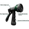 imageAUTOMAN Garden Hose Nozzle  2 Pack 100 Metal High Pressure Spray Nozzle LaborSaving Design Heavy Duty for Garden Watering Car Washing Window Cleaning Pets BathingDark Green 2