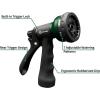 imageAUTOMAN Garden Hose Nozzle  2 Pack 100 Metal High Pressure Spray Nozzle LaborSaving Design Heavy Duty for Garden Watering Car Washing Window Cleaning Pets BathingDark Green