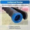 imageAUTOMAN Garden Hose Nozzle  2 Pack 100 Metal High Pressure Spray Nozzle LaborSaving Design Heavy Duty for Garden Watering Car Washing Window Cleaning Pets BathingBlue