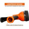 imageAUTOMAN Garden Hose Nozzle  2 Pack 100 Metal High Pressure Spray Nozzle LaborSaving Design Heavy Duty for Garden Watering Car Washing Window Cleaning Pets BathingOrange