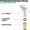 imageAUTOMAN Garden Hose Nozzle High Pressure Sprayer Nozzle 100 Metal 7 Patterns Watering Nozzle Heavy Duty Sprayer Garden Nozzle for Watering Plants ampamp Lawns Washing Cars ampamp Pets4 Patterns