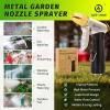 imageAUTOMAN Garden Hose Nozzle High Pressure Sprayer Nozzle 100 Metal 7 Patterns Watering Nozzle Heavy Duty Sprayer Garden Nozzle for Watering Plants ampamp Lawns Washing Cars ampamp Pets4 Patterns W TPR