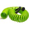 imageAUTOMAN Recoil Garden Water Hose 50 ft EVA Curly Water Hose with Brass Connectors Garden Hose CoilIncludes 7Pattern Function SprayerRetractableCorrosion Resistant Garden Coil HoseGreenGreen