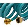 imageAUTOMAN Recoil Garden Water Hose 50 ft EVA Curly Water Hose with Brass ConnectorsGarden Hose CoilIncludes 7Pattern Function SprayerRetractableCorrosion Resistant Garden Coil HoseTurquoise