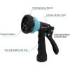 imageAUTOMAN Recoil Garden Water Hose 50 ft EVA Curly Water Hose with Brass ConnectorsGarden Hose CoilIncludes 7Pattern Function SprayerRetractableCorrosion Resistant Garden Coil HoseTurquoise
