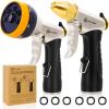 imageAUTOMAN Garden Hose Nozzle High Pressure Sprayer Nozzle 100 Metal 7 Patterns Watering Nozzle Heavy Duty Sprayer Garden Nozzle for Watering Plants ampamp Lawns Washing Cars ampamp Pets7 Patterns4 Patterns