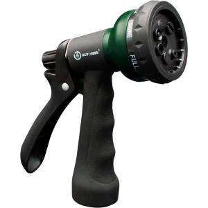 imageAUTOMAN Garden Hose Nozzle  2 Pack 100 Metal High Pressure Spray Nozzle LaborSaving Design Heavy Duty for Garden Watering Car Washing Window Cleaning Pets BathingDark Green